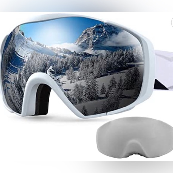 NWT OutdoorMaster Ski Goggles with Cover Snowboard OTG Anti-Fog for Men Women - Picture 2 of 13
